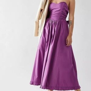 Free People Cohen poplin midi dress, size XS